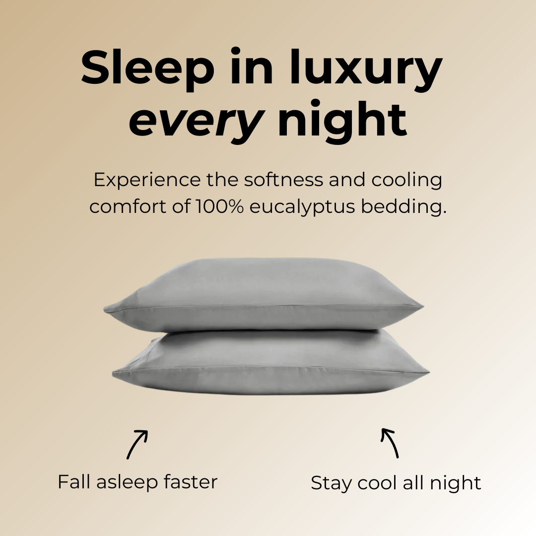 Silver Grey Eucalyptus Lyocell Bedding Set