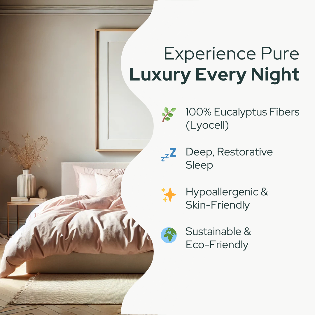 Light Pink Eucalyptus Lyocell Bedding Set