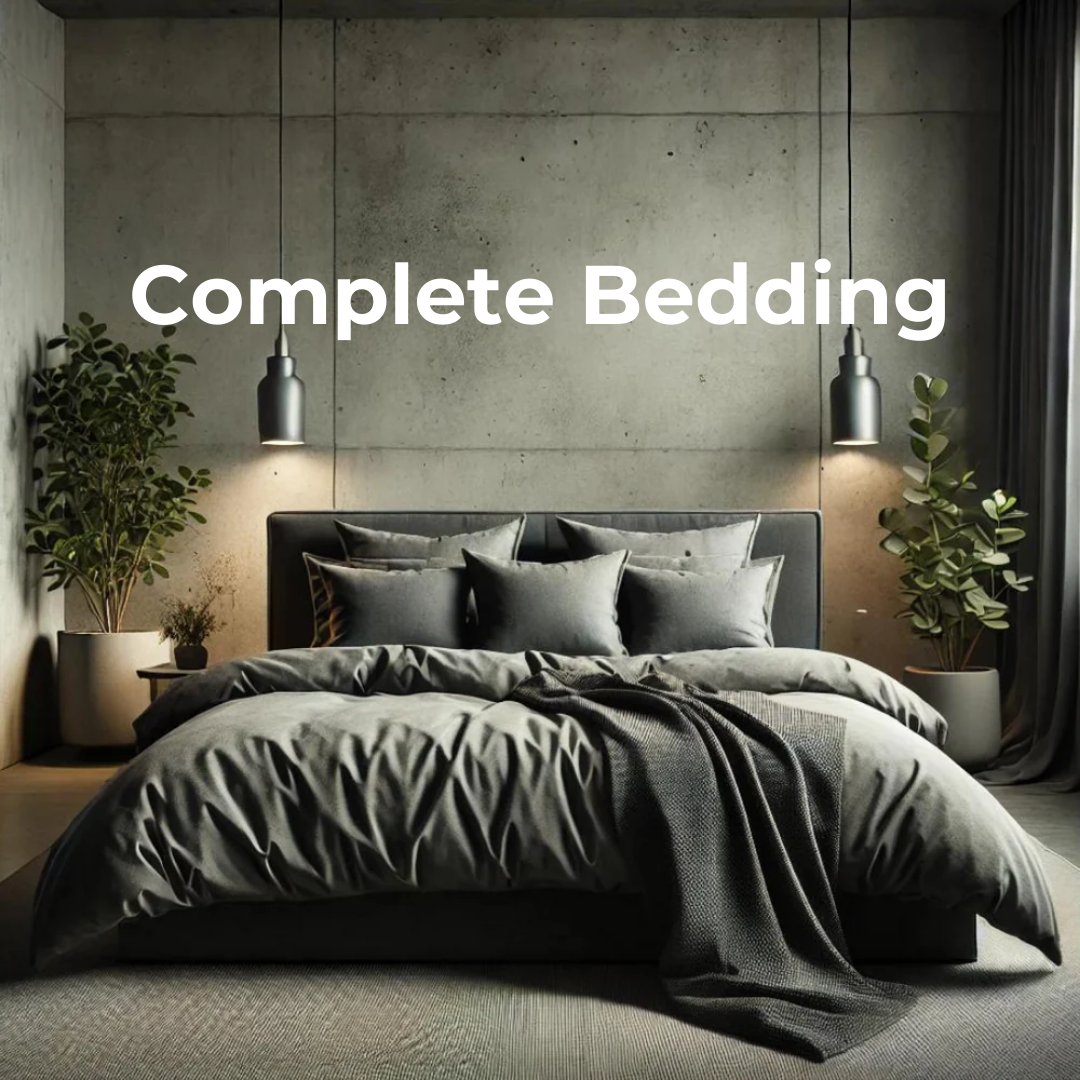 Midnight grey Eucalyptus Lyocell Bedding Set