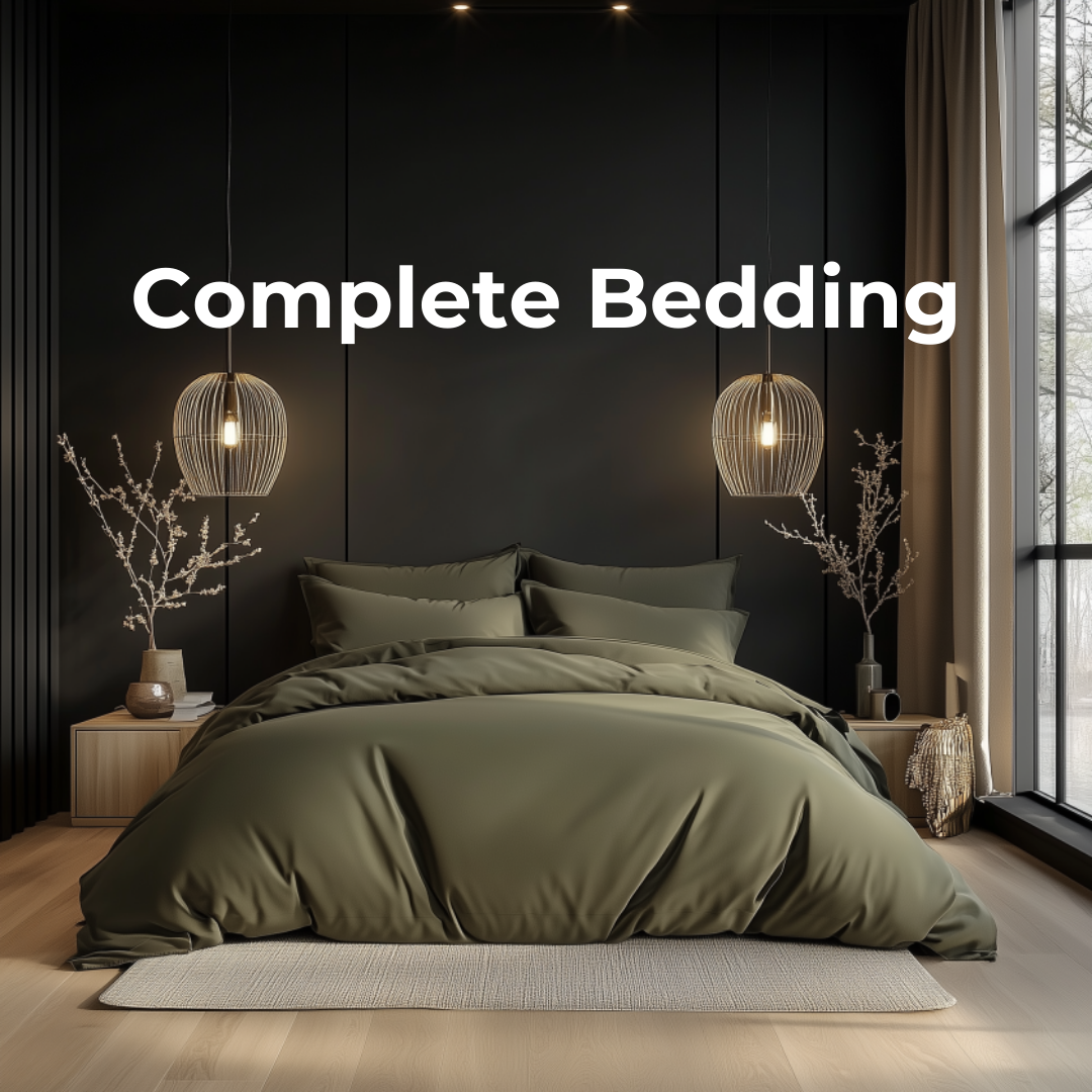 Olive Green Eucalyptus Lyocell Bedding Set