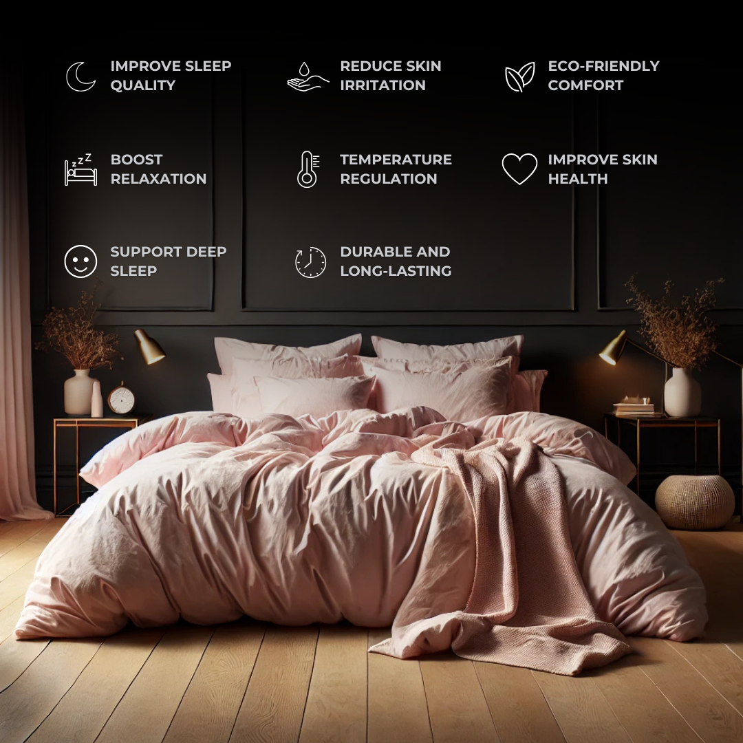 Light Pink Eucalyptus Lyocell Bedding Set